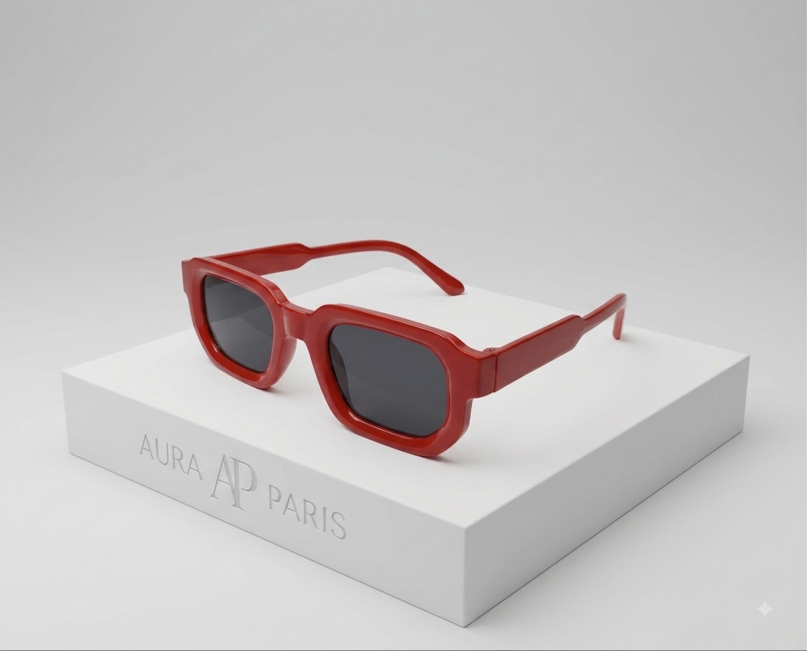 Lunettes de soleil rouges – UV400