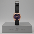 TOMI 084 Watch - Black / Gold-tone Grey